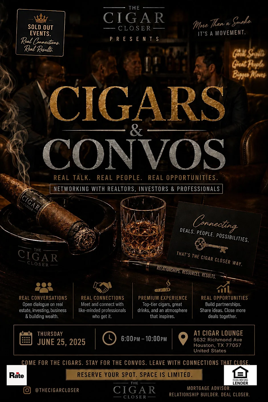 Cigars & Convos at A-1 Cigar Bar & Lounge