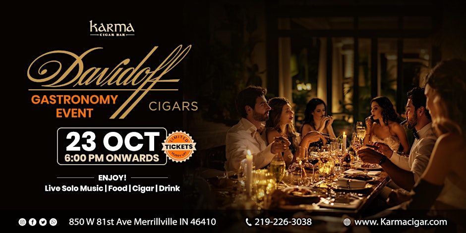 Davidoff Gastronomy: A Night of Luxury, Glamour & Music at Karma Cigar Bar