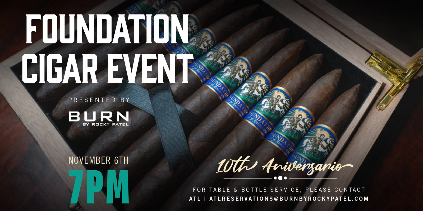 Foundation Cigar Event at BURN ATL at BURN by Rocky Patel Atlanta
