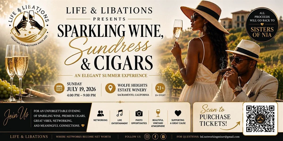 Life & Libations Presents: Sparkling Wine, Sundresses & Cigars at Wolfe Heights Estates Winery