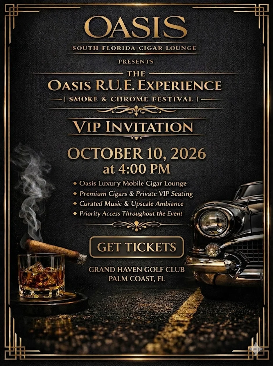 Oasis R.U.E. Experience 2nd Anniversary Smoke & Chrome Event at Grand Haven Golf Club