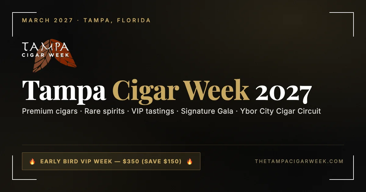 Tampa Cigar Week 2026 at Various venues across Tampa and Ybor City