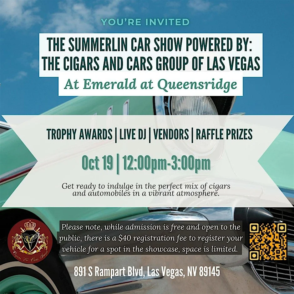 The Summerlin Car Show Powered by: The Cigars and Cars Group of Las Vegas at Emerald at Queensridge